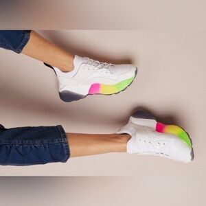 Stella McCartney Eclypse Rainbow Chunky Platform Sneakers. Size 39.5 or US 8.5